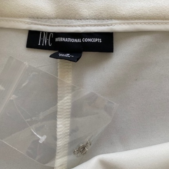 INC Fluid Crepe Ivory Pants (NWT) - Picture 4 of 13